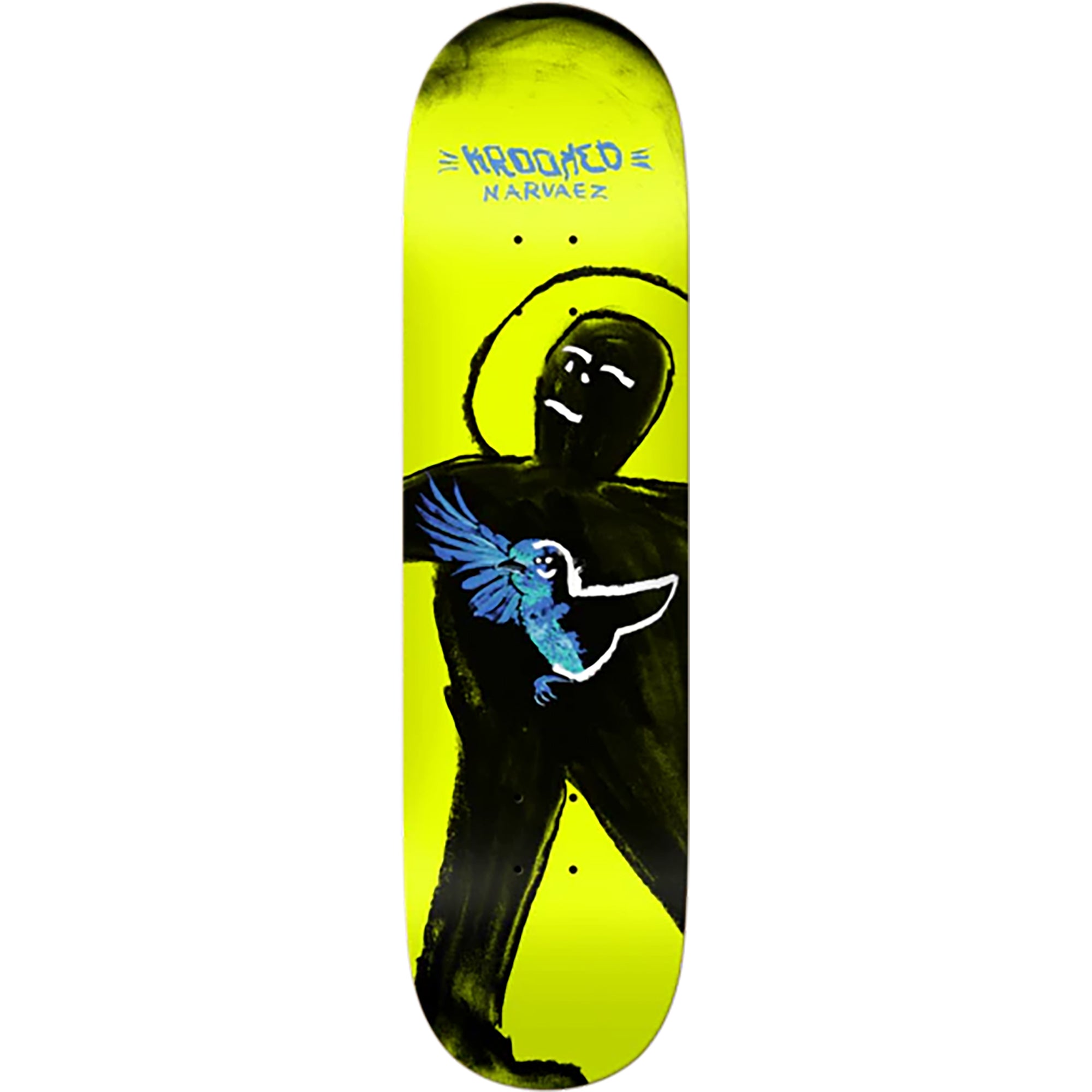 Krooked Sam Narvaez Blue Bird Skateboard Deck 8.25"