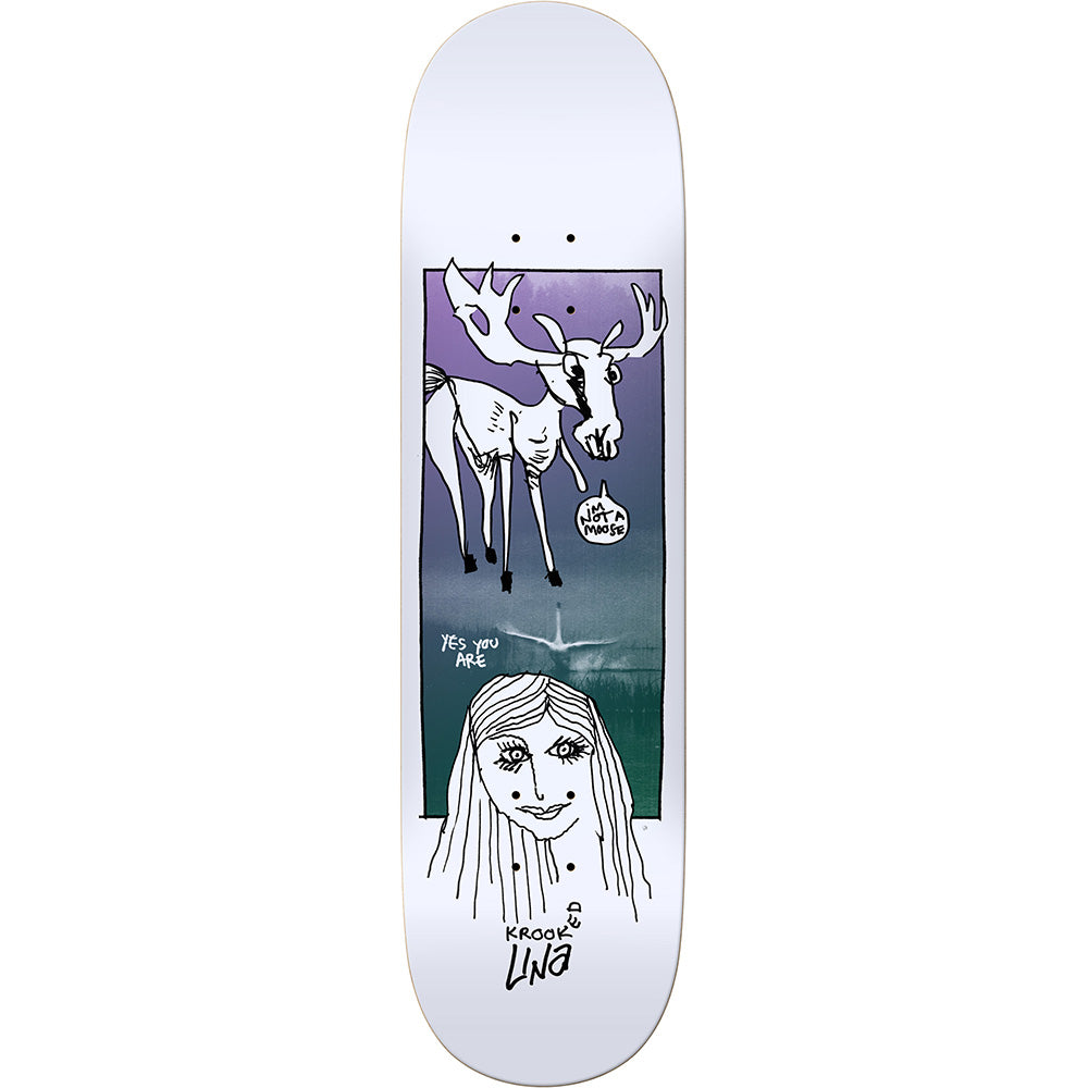 Krooked Una Farrar Debate Skateboard Deck 8.25"