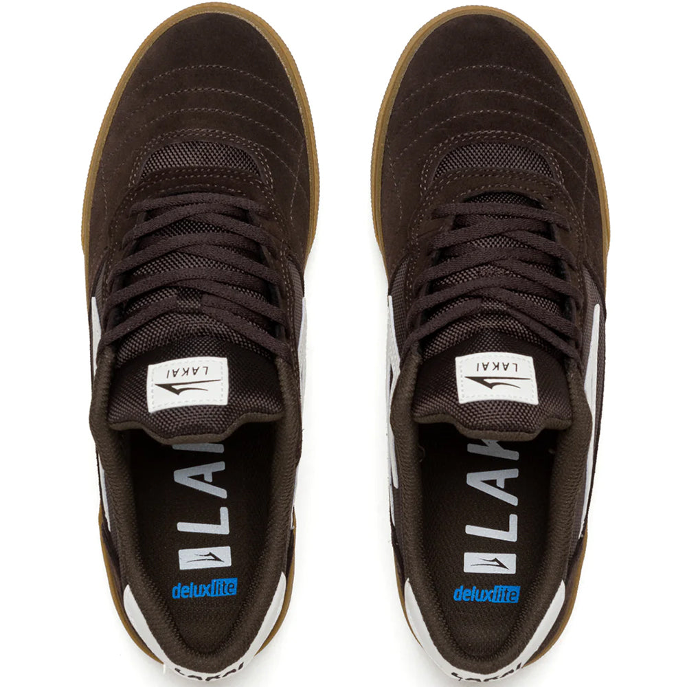 Lakai Cambridge Shoes Chocolate/Light Blue UV Suede