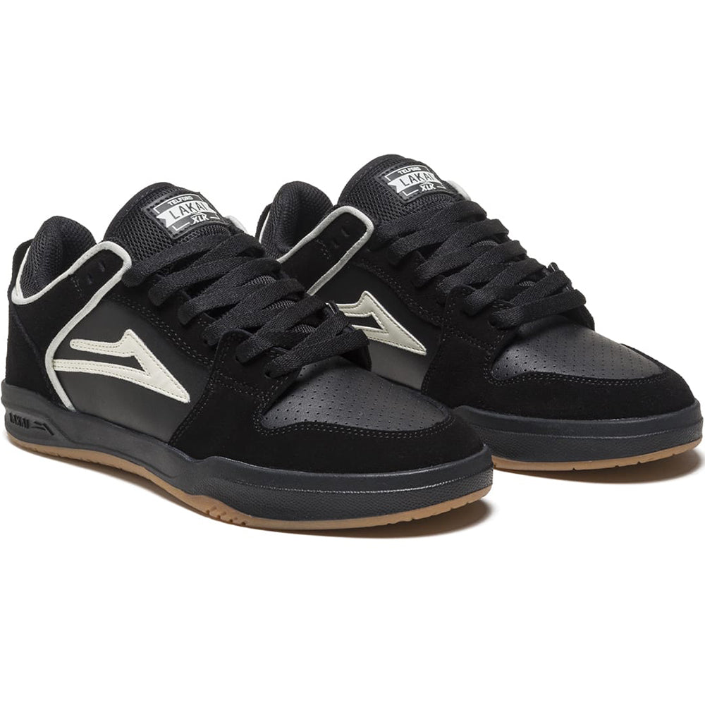 Lakai Telford Low Shoes Black/Glow Suede