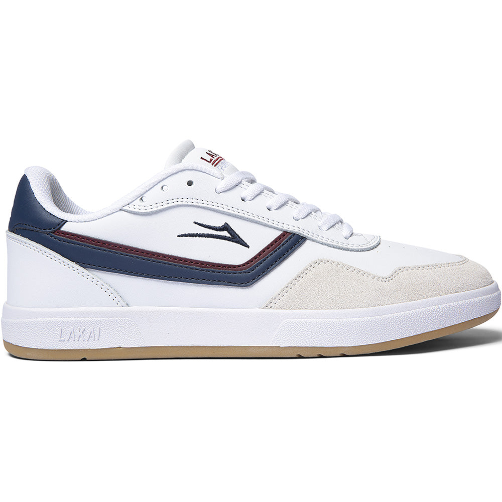 Lakai Terrace Shoes White/Navy Leather