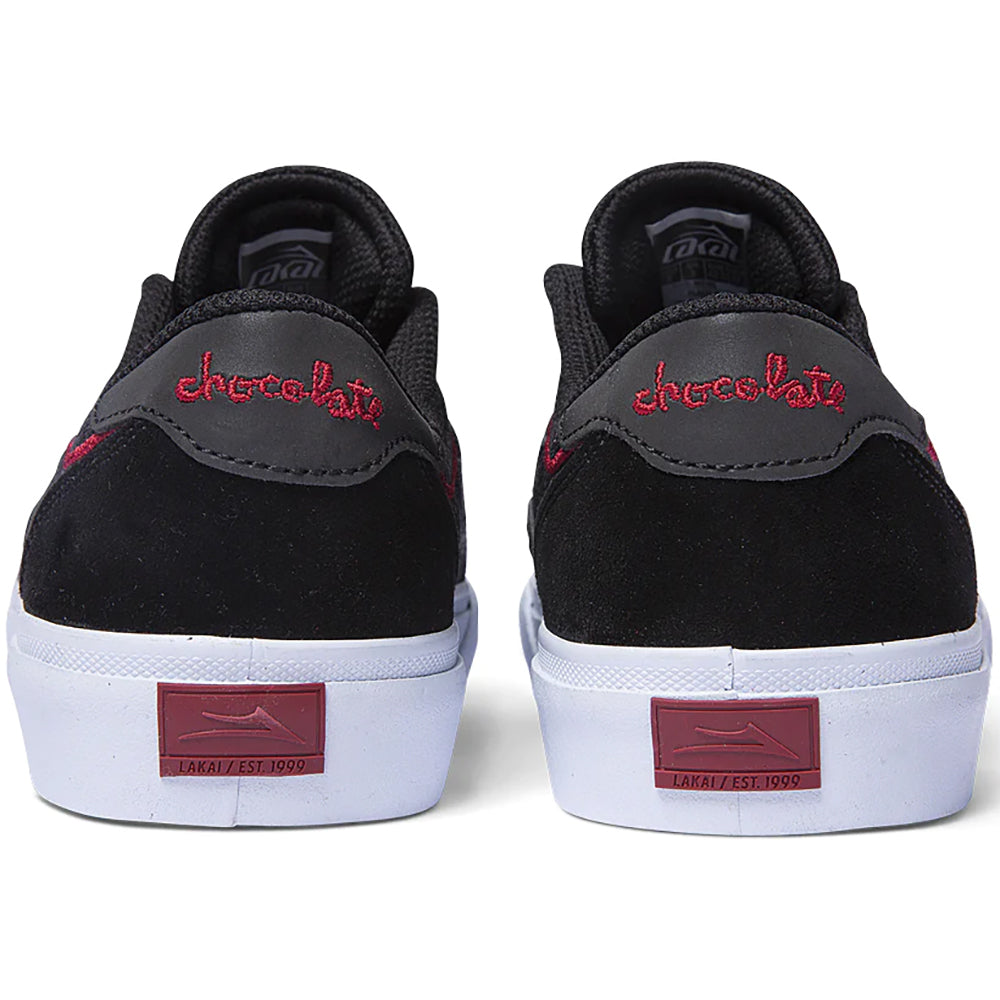 Lakai x Chocolate Flaco 2 Shoes Black/Red Suede