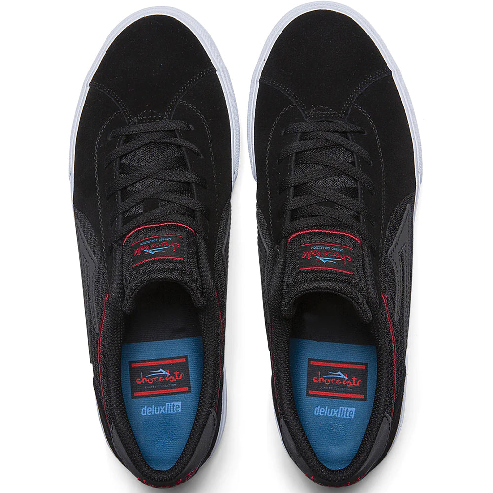 Lakai x Chocolate Flaco 2 Shoes Black/Red Suede