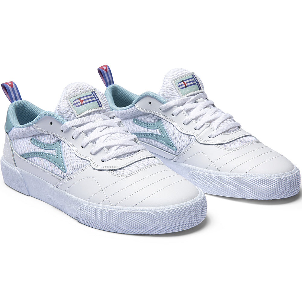 Lakai x Cuba Skate Cambridge Shoes White Leather