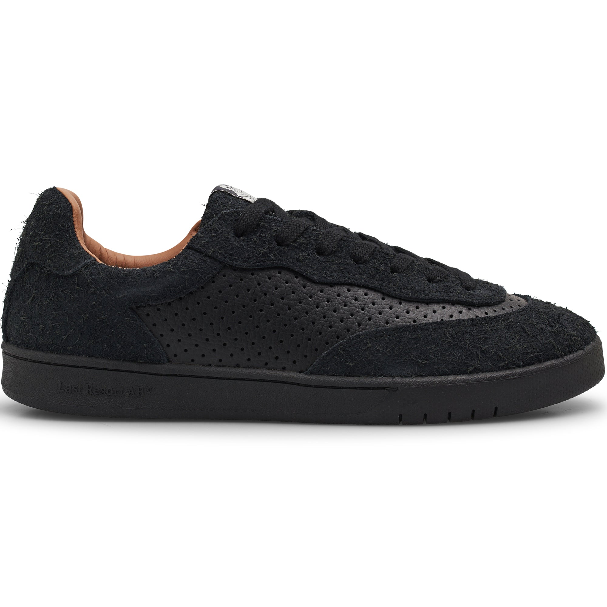 Last Resort AB CM001 Perf Leather/Suede Shoes Black/Black