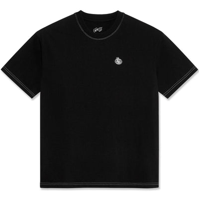 Last Resort AB Small Atlas Contrast Stitch Tee Black