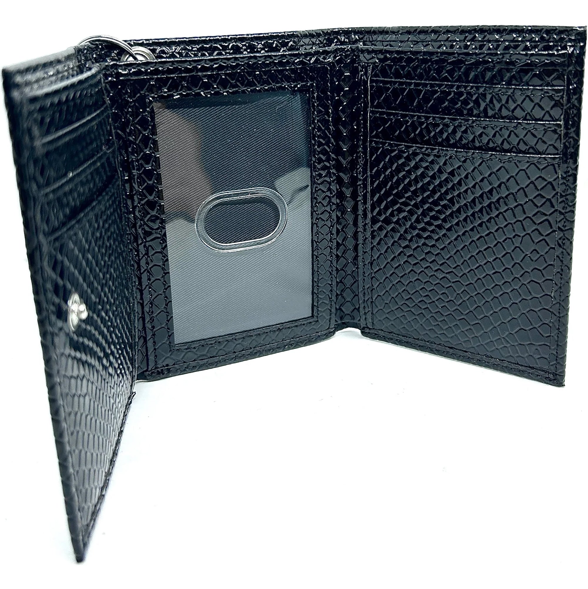 Loosey Metallic Black Chain Gang Wallet