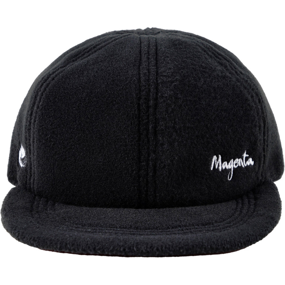 Magenta 6P Reversible Hat Black