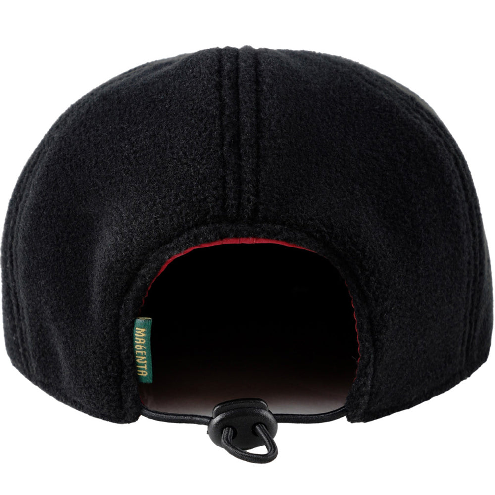 Magenta 6P Reversible Hat Black