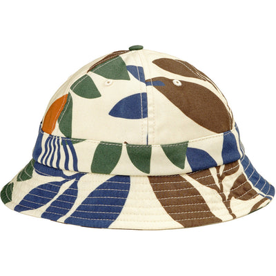 Magenta All Over Plant Bucket Hat Natural