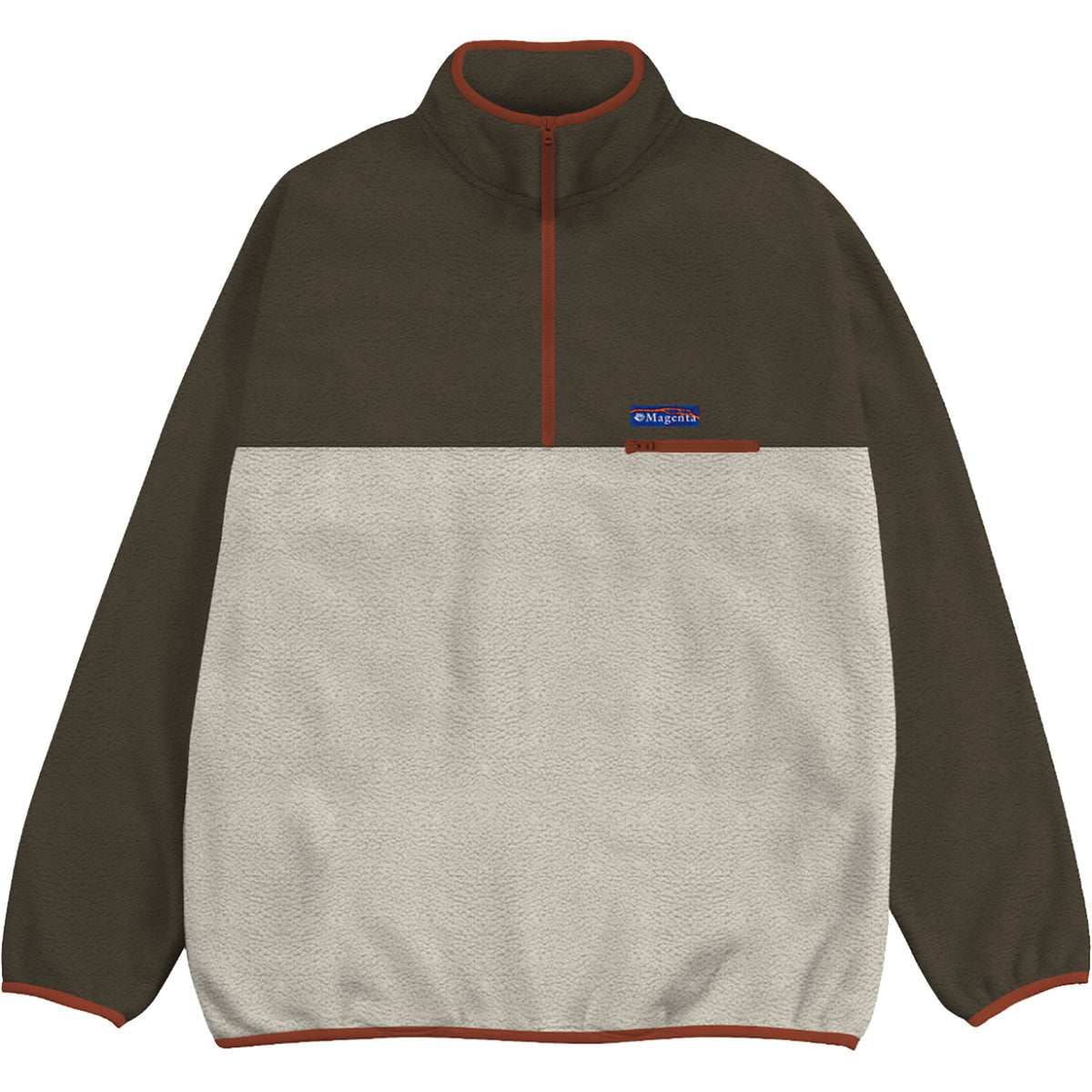 Magenta City Fleece Highneck Natural