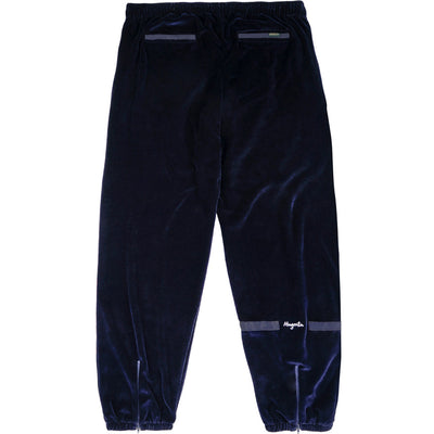Magenta Dimanche Velours Trackpants Navy