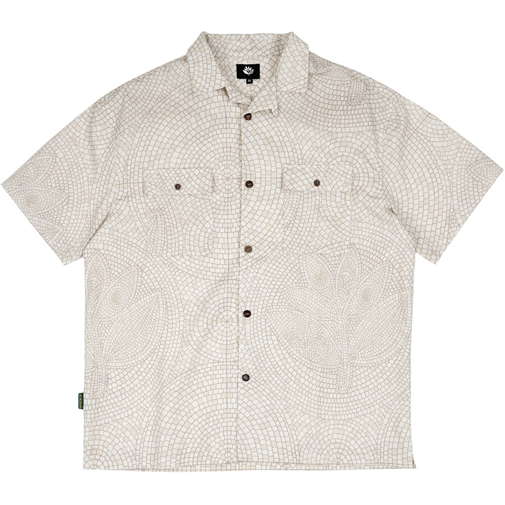Magenta Mosaic Shirt Natural