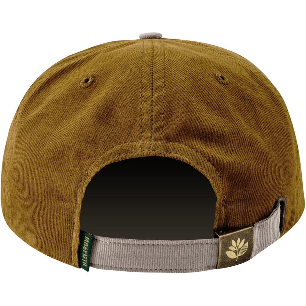 Magenta Natura Cord Snapback Hat Brown
