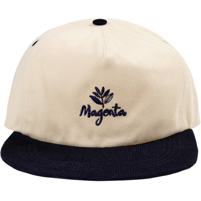 Magenta Québec Snapback Hat Beige