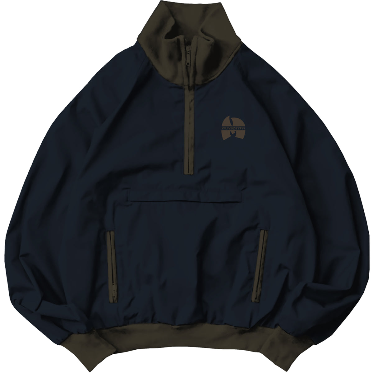 Magenta Shaolin Half Zip Jacket Charcoal Blue