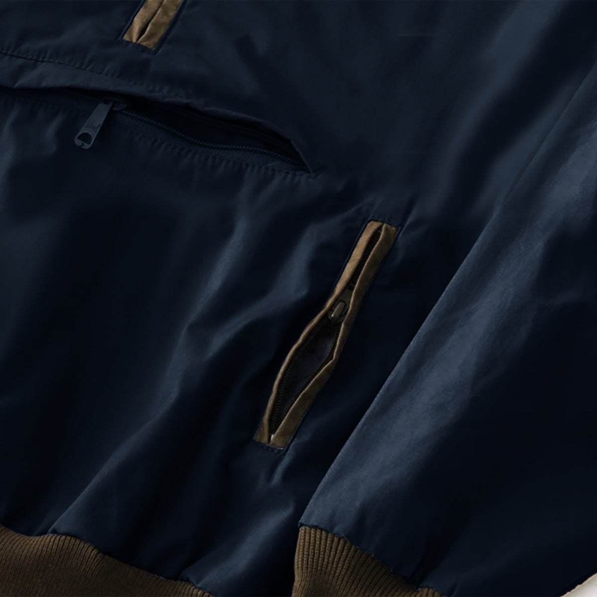 Magenta Shaolin Half Zip Jacket Charcoal Blue