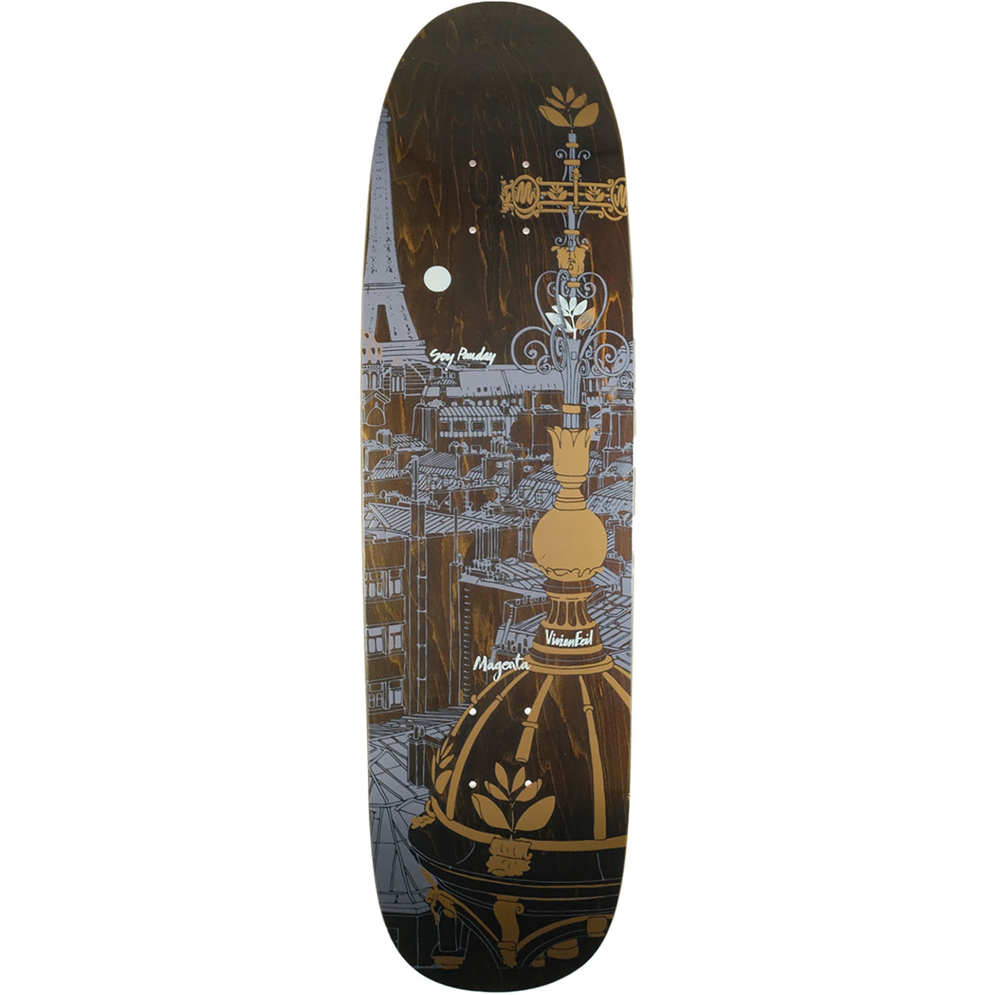 Magenta Soy Panday & Vivien Feil Rooftop Series Skateboard Deck 8.4"