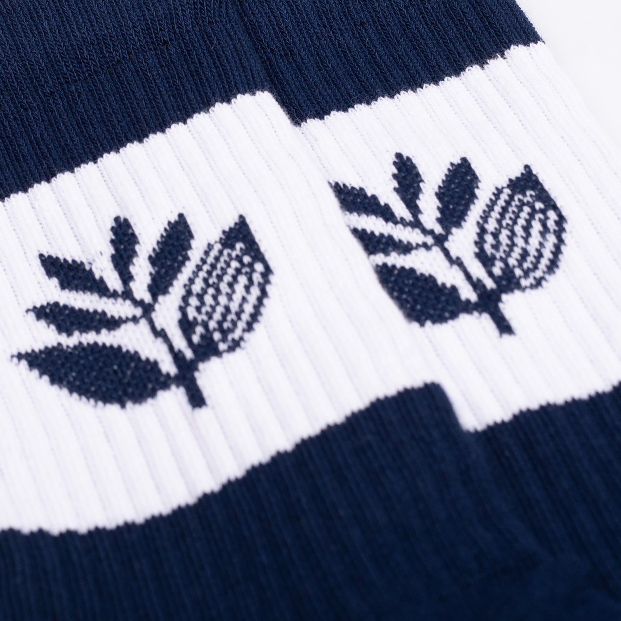 Magenta Stripe Socks Navy Blue