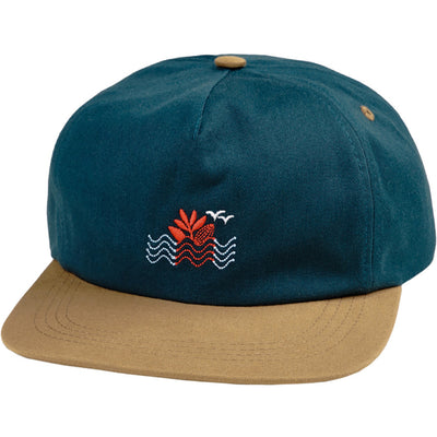 Magenta Sunset Snapback Hat Ocean Blue
