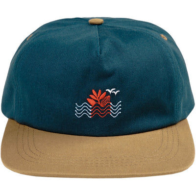 Magenta Sunset Snapback Hat Ocean Blue