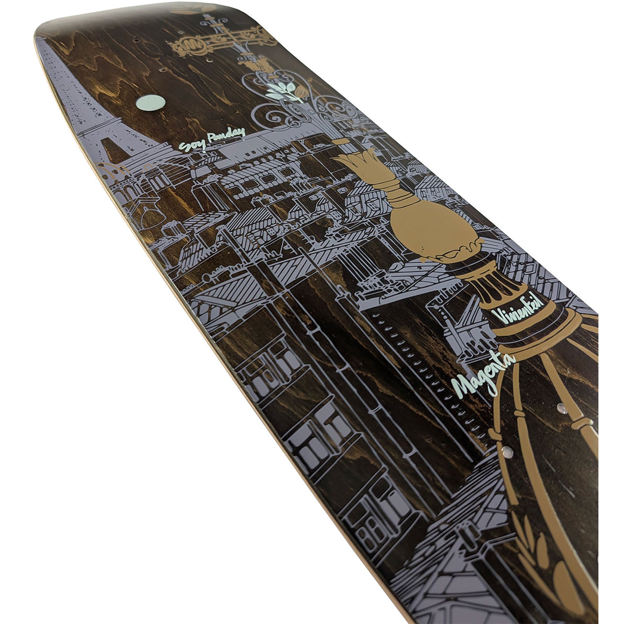 Magenta Soy Panday & Vivien Feil Rooftop Series Skateboard Deck 8.4"