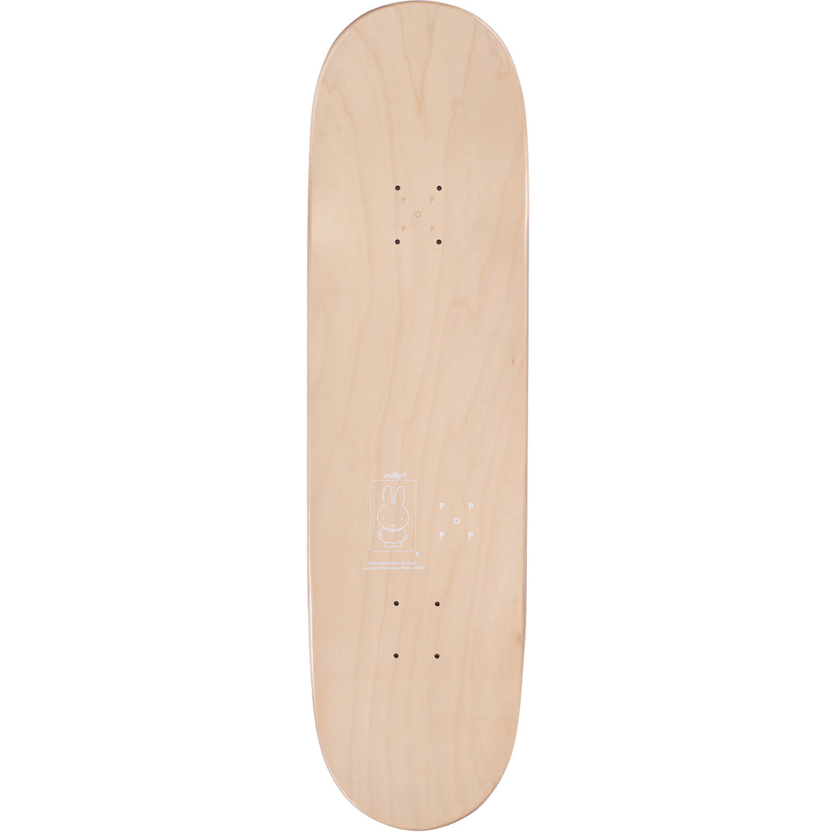 Miffy x Pop Trading Company BS Skateboard Deck 8.375"