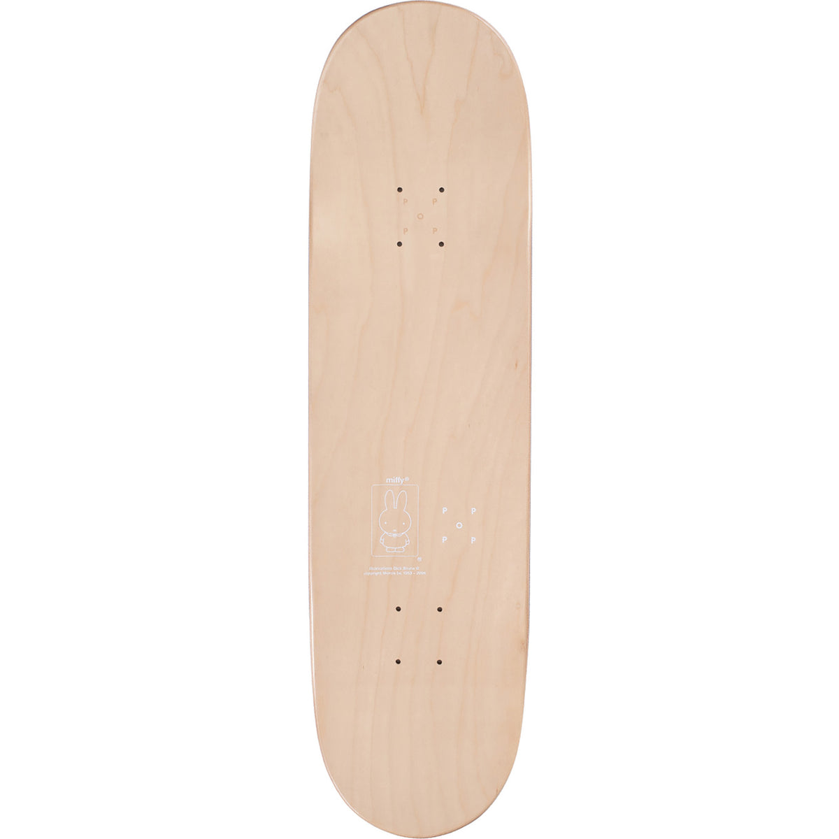 Miffy x Pop Trading Company Bear Skateboard Deck 8.6"