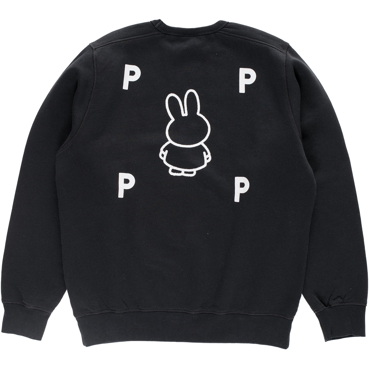 Miffy x Pop Trading Company FS BS Crewneck Sweat Black