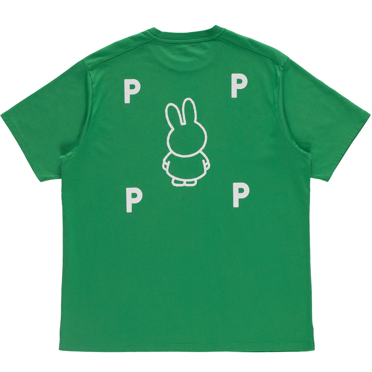 Miffy x Pop Trading Company FS BS Logo T-Shirt Green