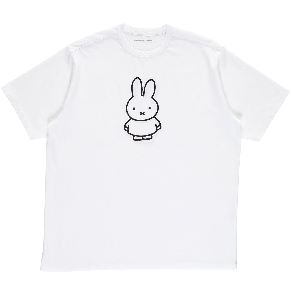 Miffy x Pop Trading Company FS BS Logo T-Shirt White