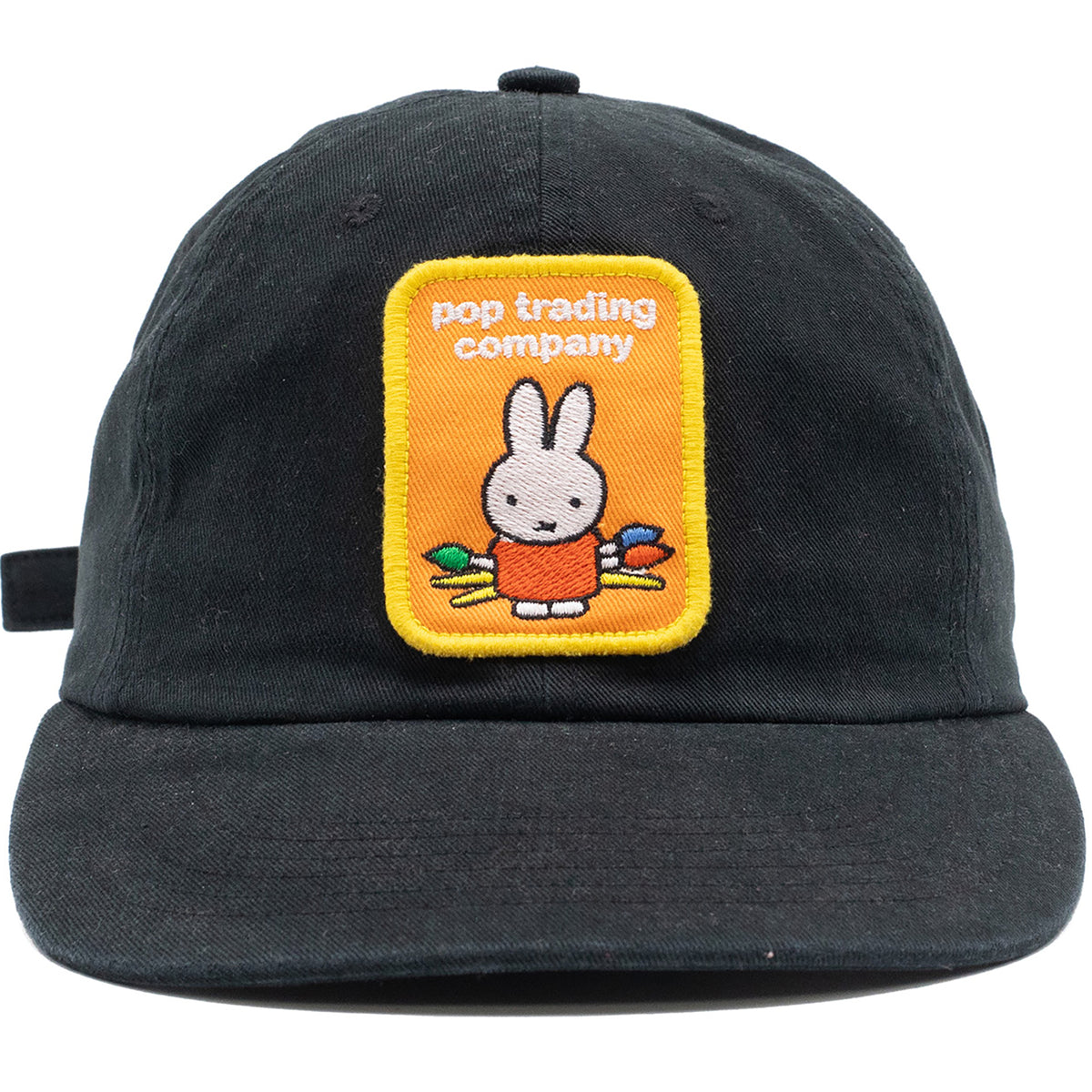 Miffy x Pop Trading Company Patch Sixpanel Hat Black