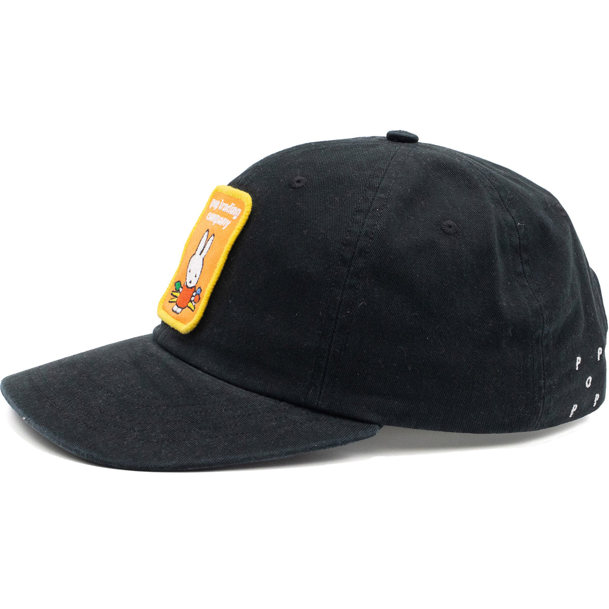 Miffy x Pop Trading Company Patch Sixpanel Hat Black