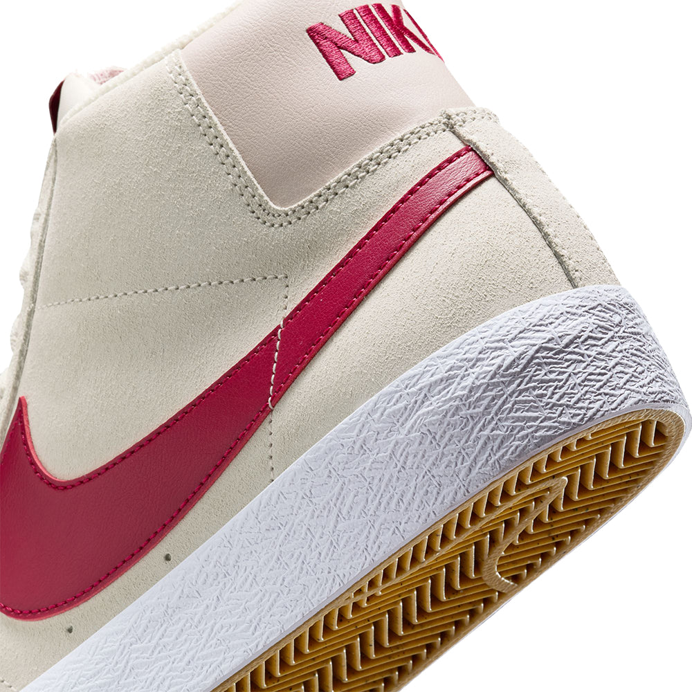 Nike SB Zoom Blazer Mid Shoes Pale Ivory/Noble Red-Silt Red-White