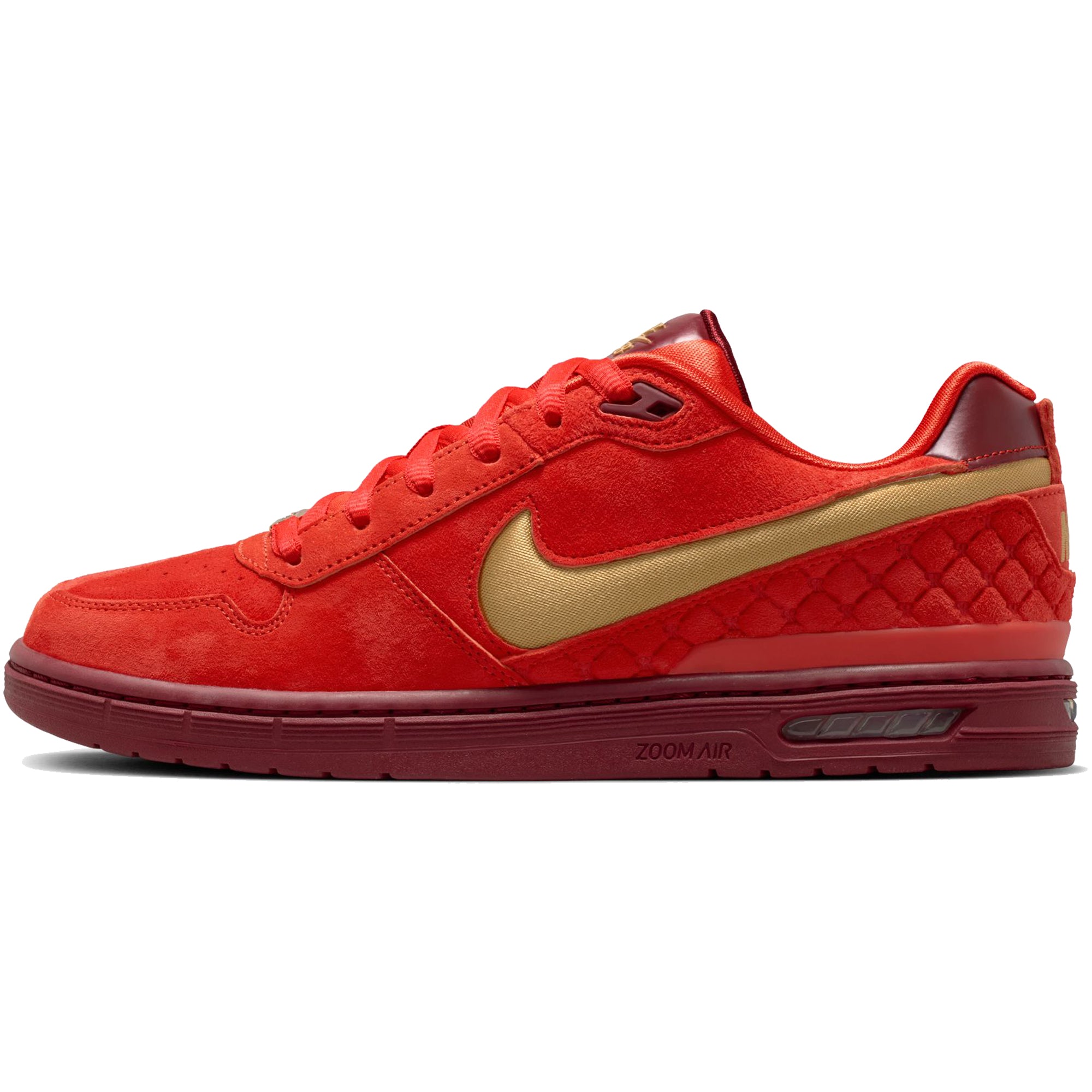 Nike SB Paul Rodriguez Zoom Air Low Shoes Habanero Red/Club Gold-Team Red