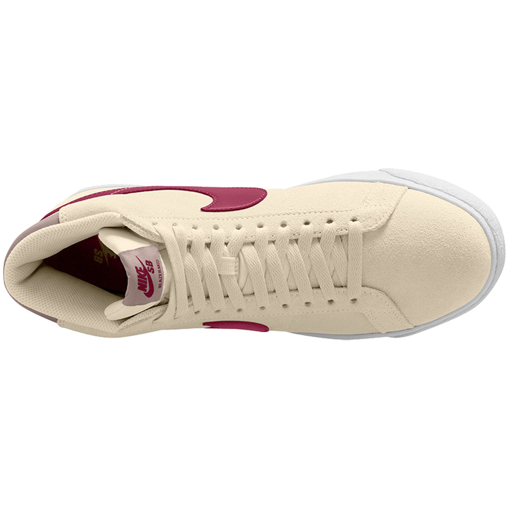 Nike SB Zoom Blazer Mid Shoes Pale Ivory/Noble Red-Silt Red-White