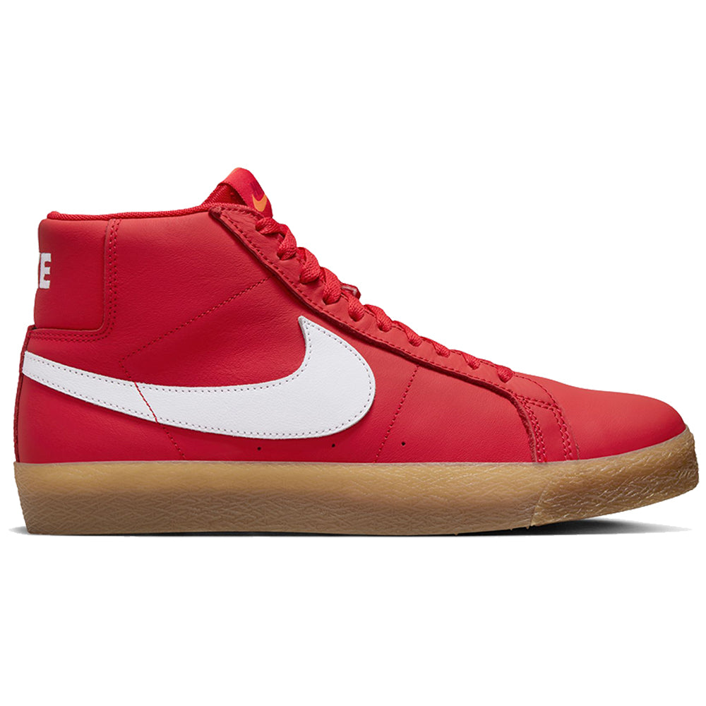 Nike SB Orange Label Zoom Blazer Mid Shoes University Red/White-White