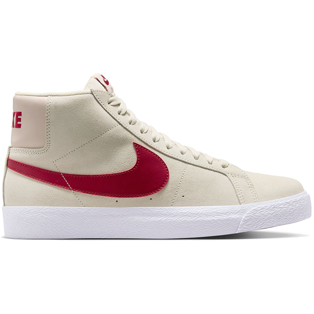 Nike SB Zoom Blazer Mid Shoes Pale Ivory/Noble Red-Silt Red-White