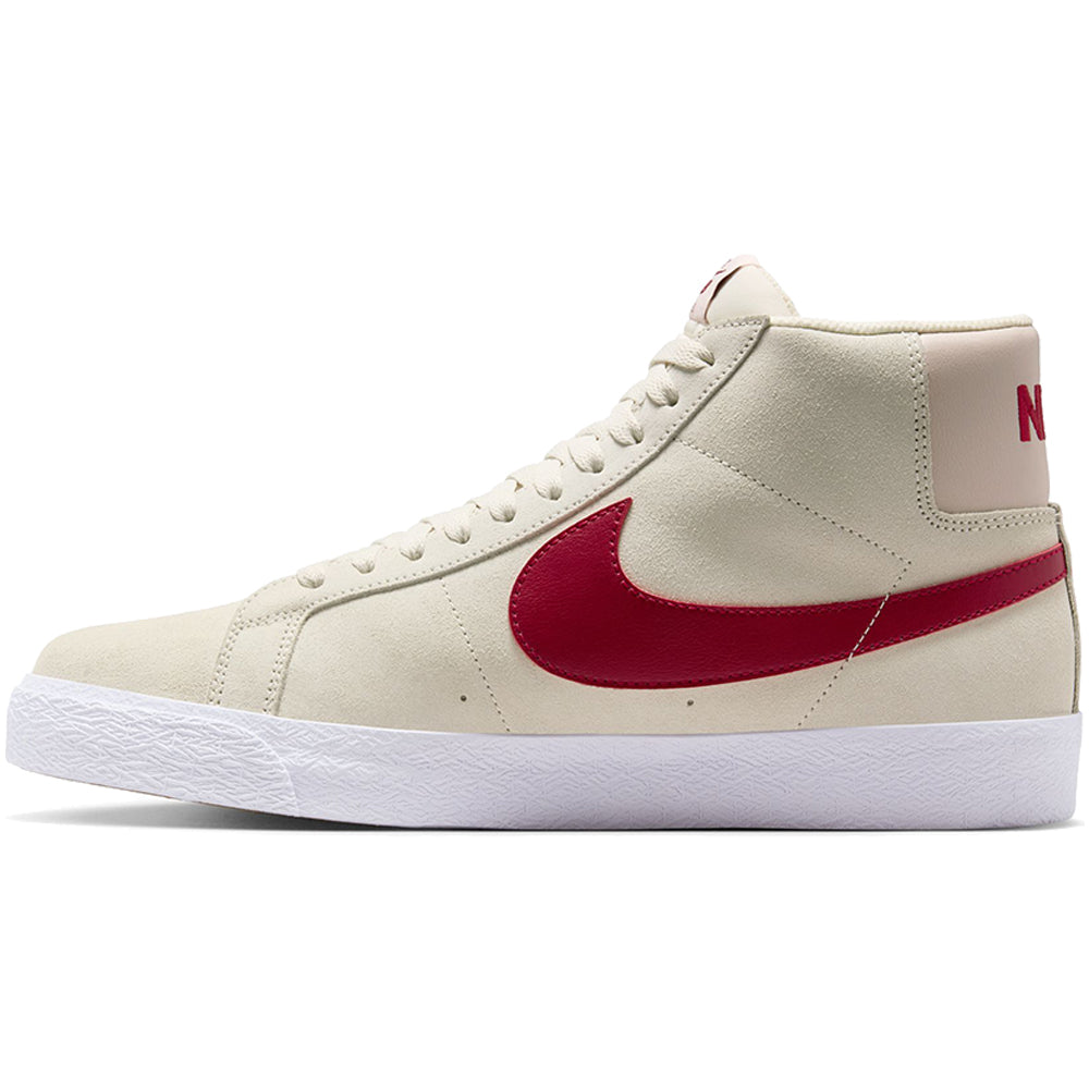 Nike SB Zoom Blazer Mid Shoes Pale Ivory/Noble Red-Silt Red-White