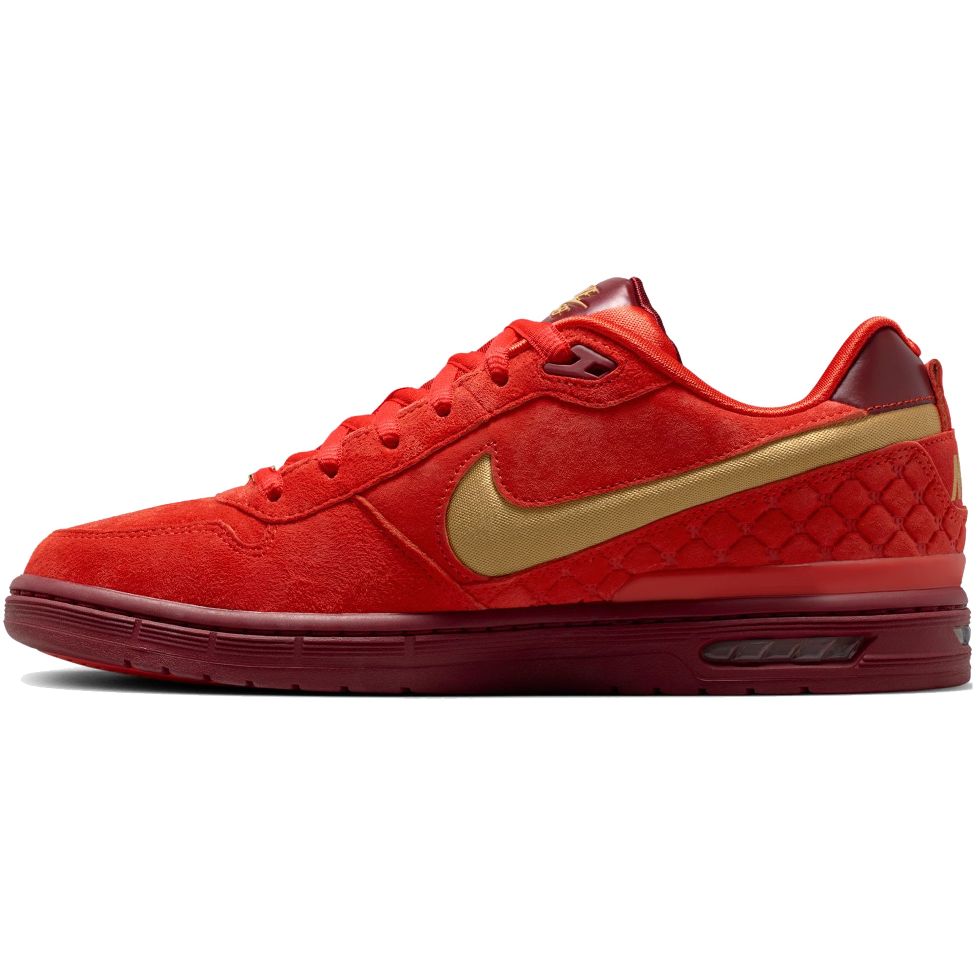 Nike SB Paul Rodriguez Zoom Air Low Shoes Habanero Red/Club Gold-Team Red