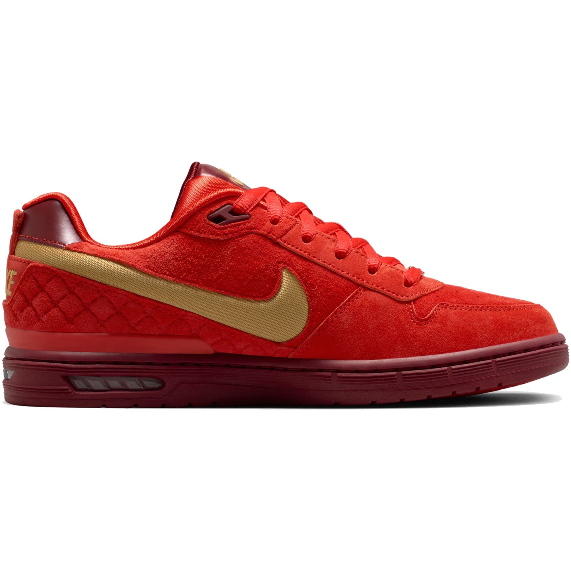 Nike SB Paul Rodriguez Zoom Air Low Shoes Habanero Red/Club Gold-Team Red