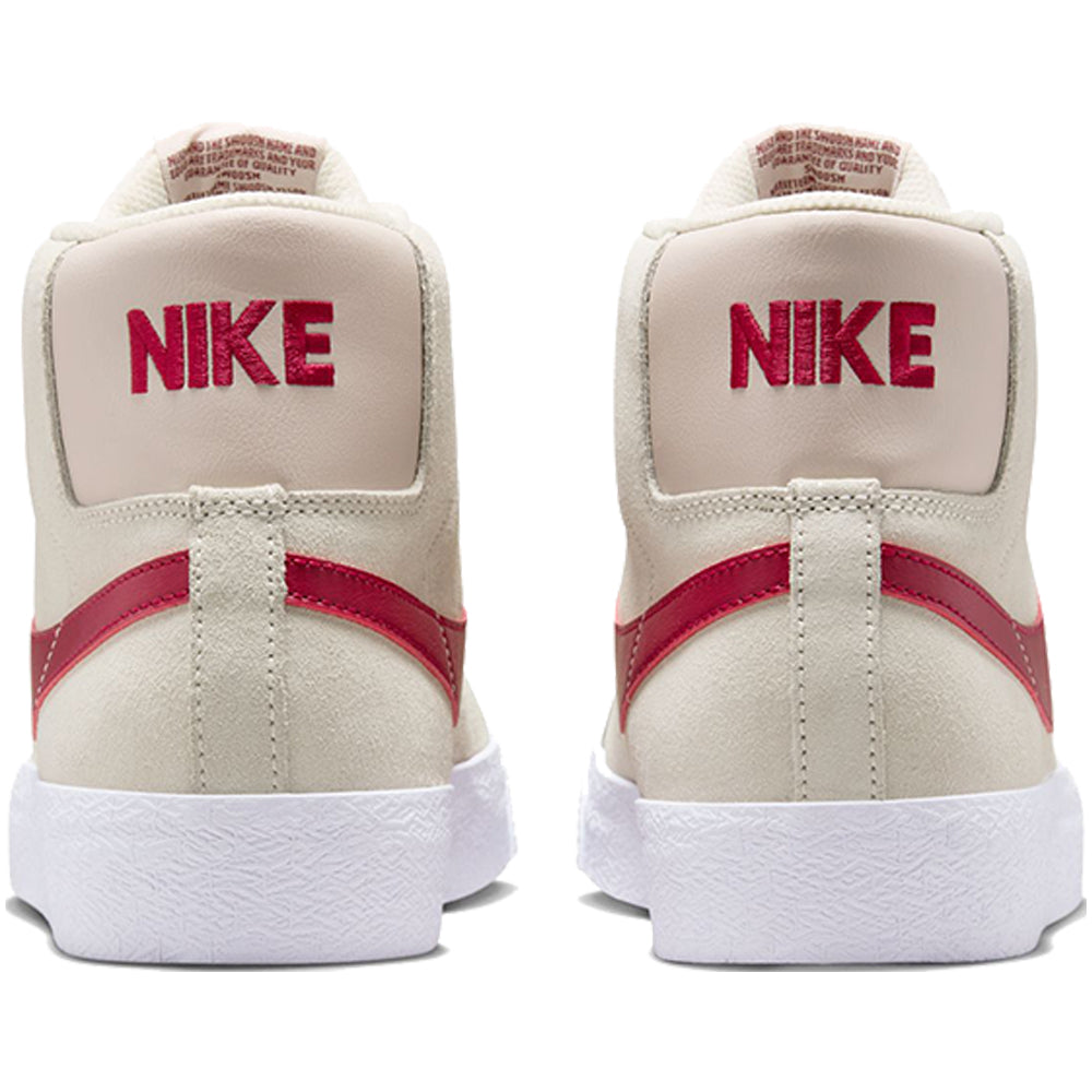 Nike SB Zoom Blazer Mid Shoes Pale Ivory/Noble Red-Silt Red-White