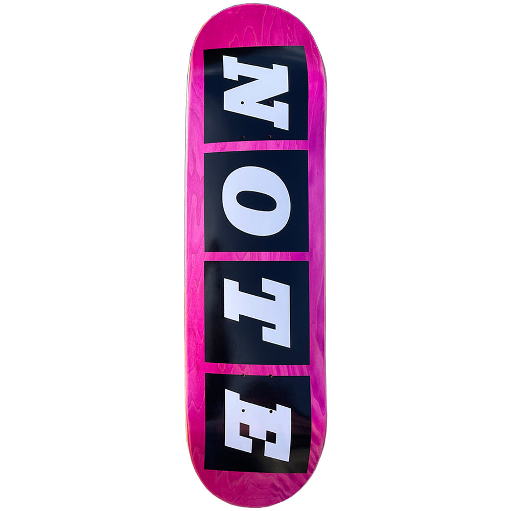 NOTE Studio Black/White Skateboard Deck 8.5"