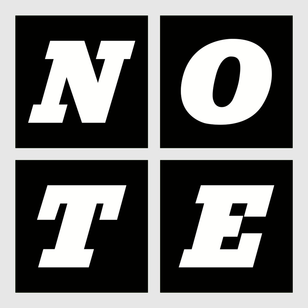 NOTE Studio Sticker Black | NOTE shop