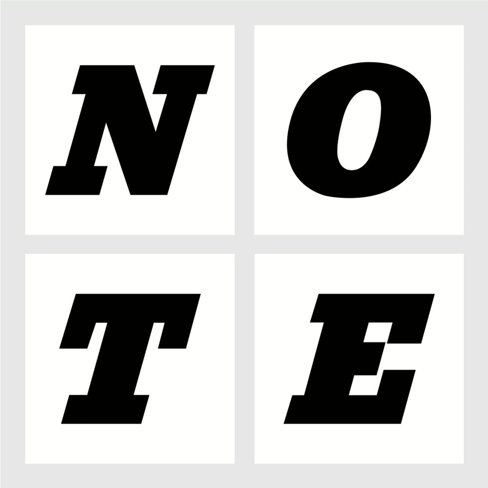 NOTE Studio Sticker White | NOTE shop
