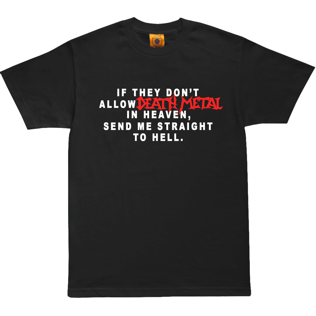 Nancy Death Metal Tee Black