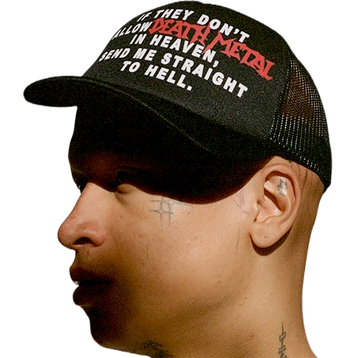 Nancy Death Metal Trucker Cap Black