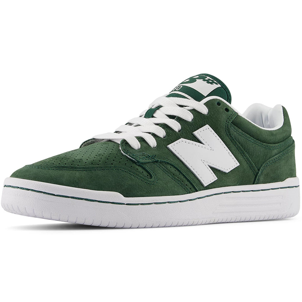 New Balance Numeric 480 Shoes Forest Green/White