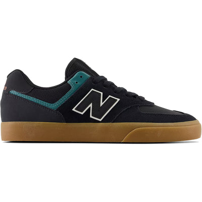 New Balance Numeric 574 Vulc Shoes Black/Teal