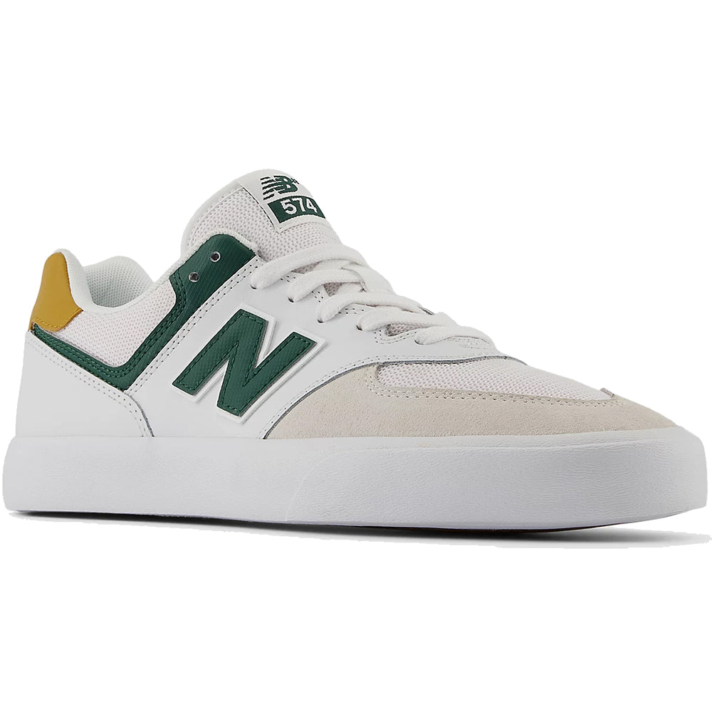 New Balance Numeric 574 Vulc Shoes Whte/Nightwatch Green